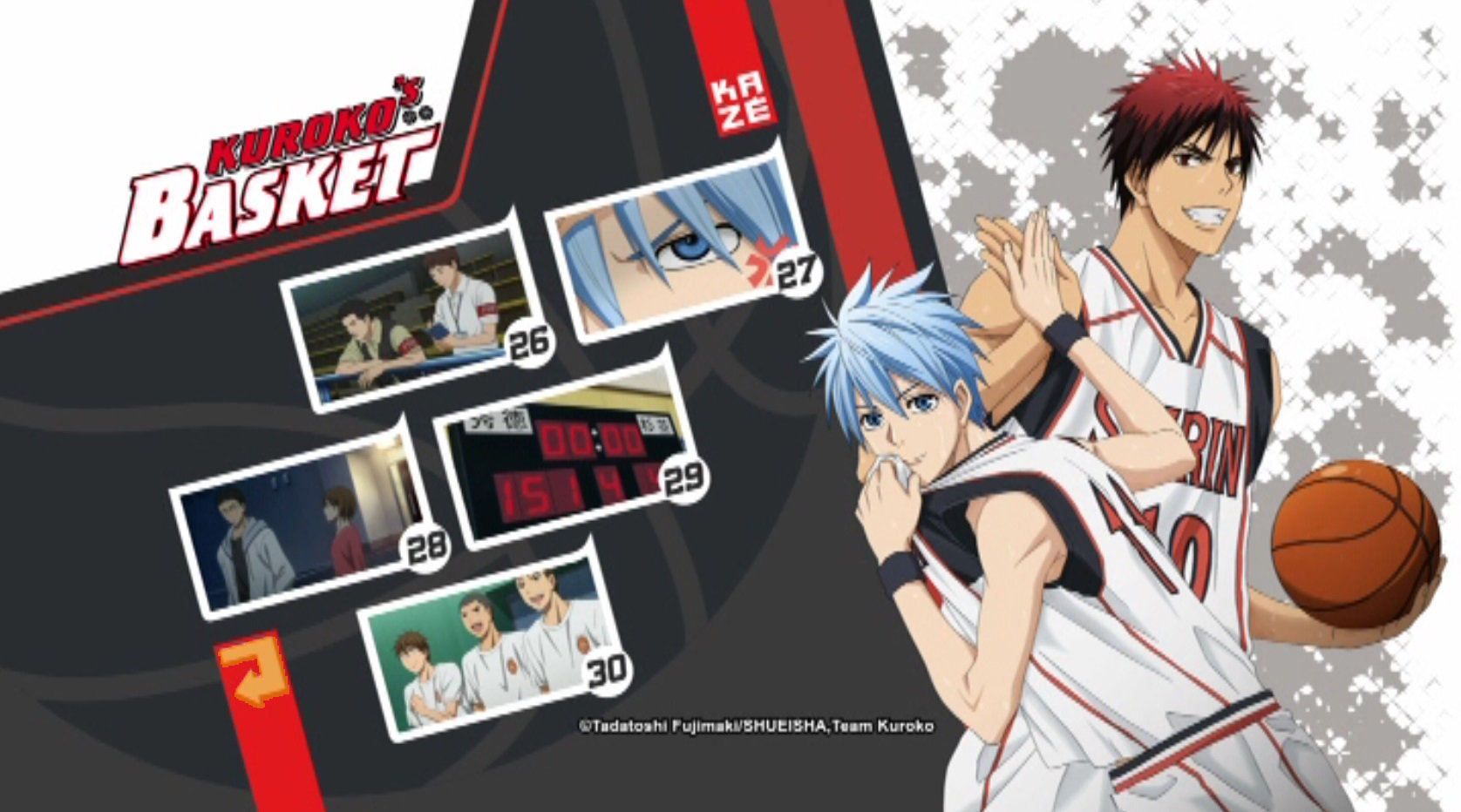 Kuroko’s Basket (saison 2 – Box 1) : Test DVD