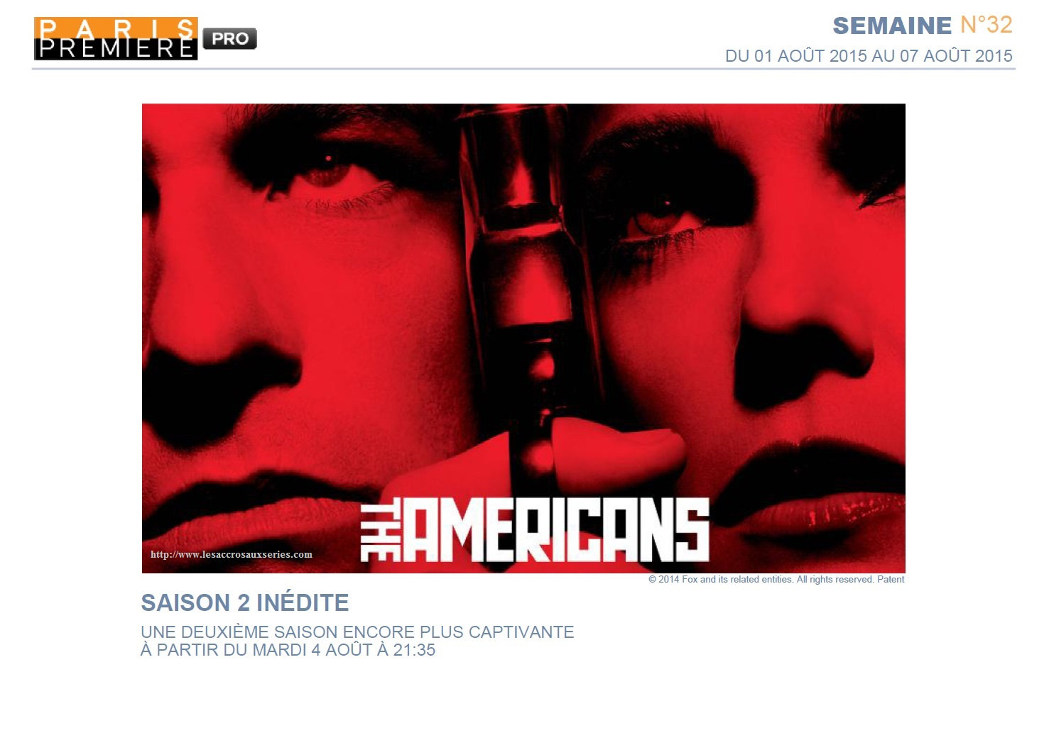 The Americans (saison 2) arrive sur Paris Première