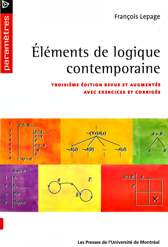 Eléments de logique contemporaine 3e édition