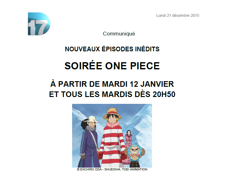 Listes Des épisodes De One Piece