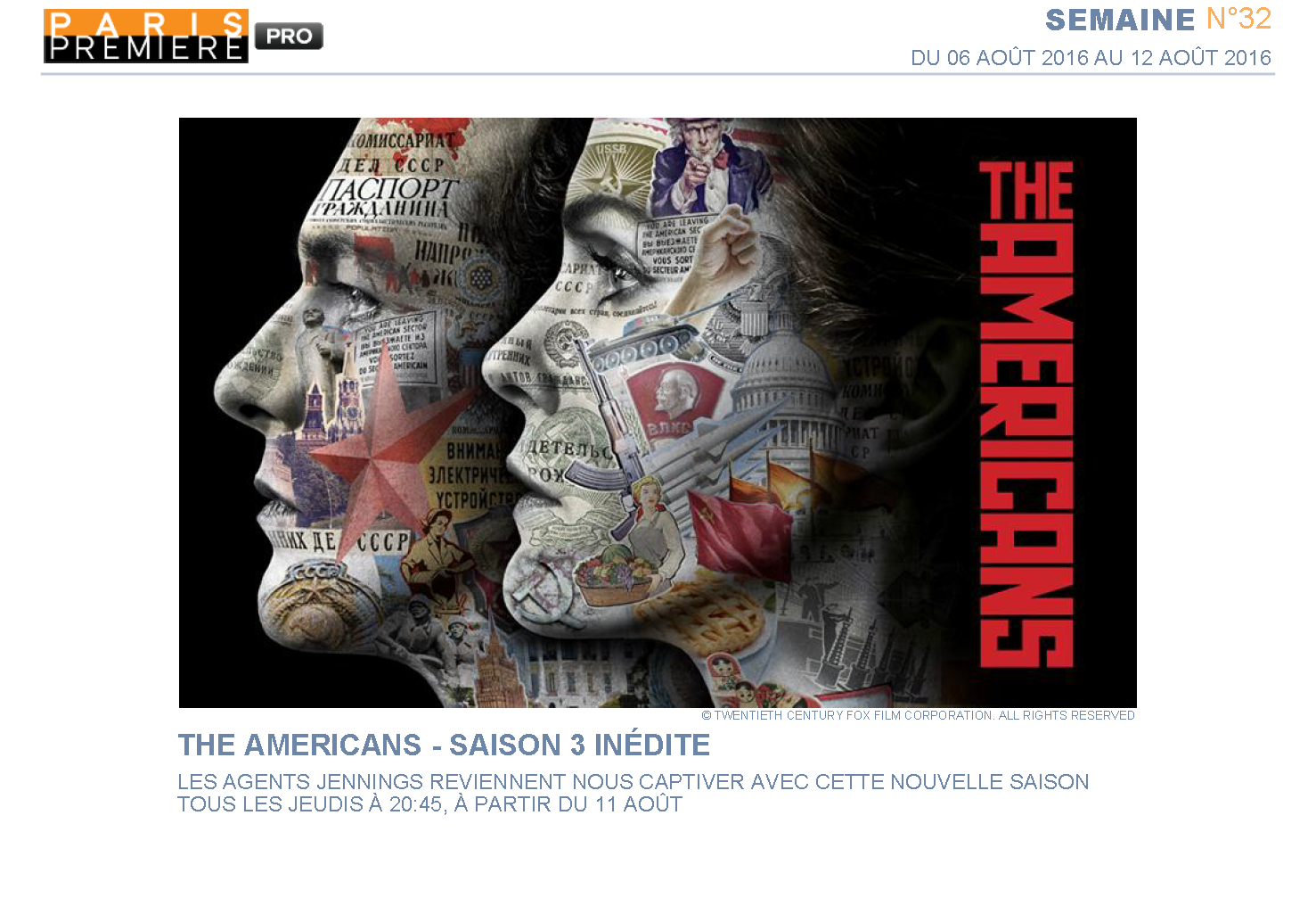 The Americans (saison 3) débarque sur Paris Première