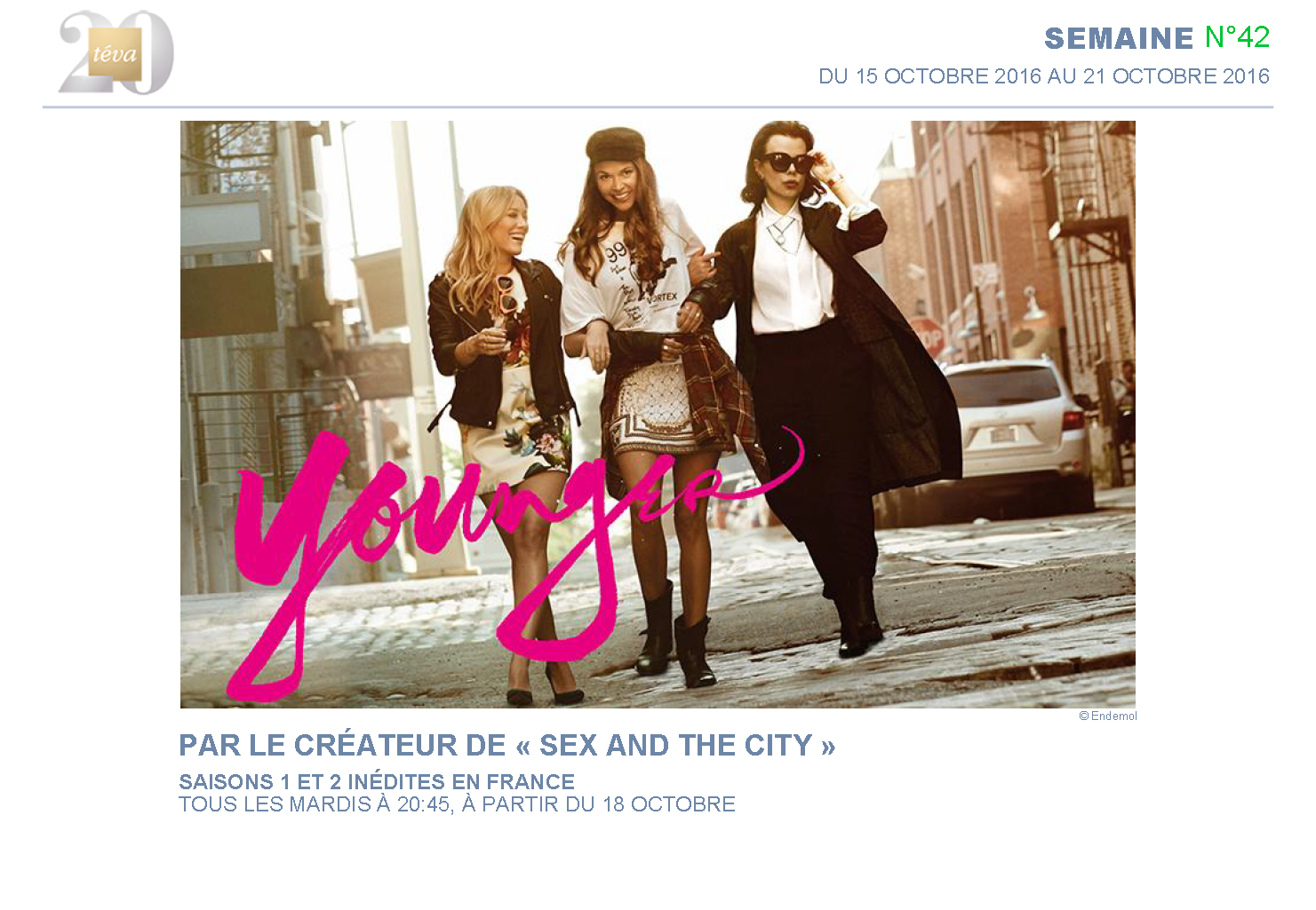 Younger (saisons 1 et 2) diffusées sur Téva