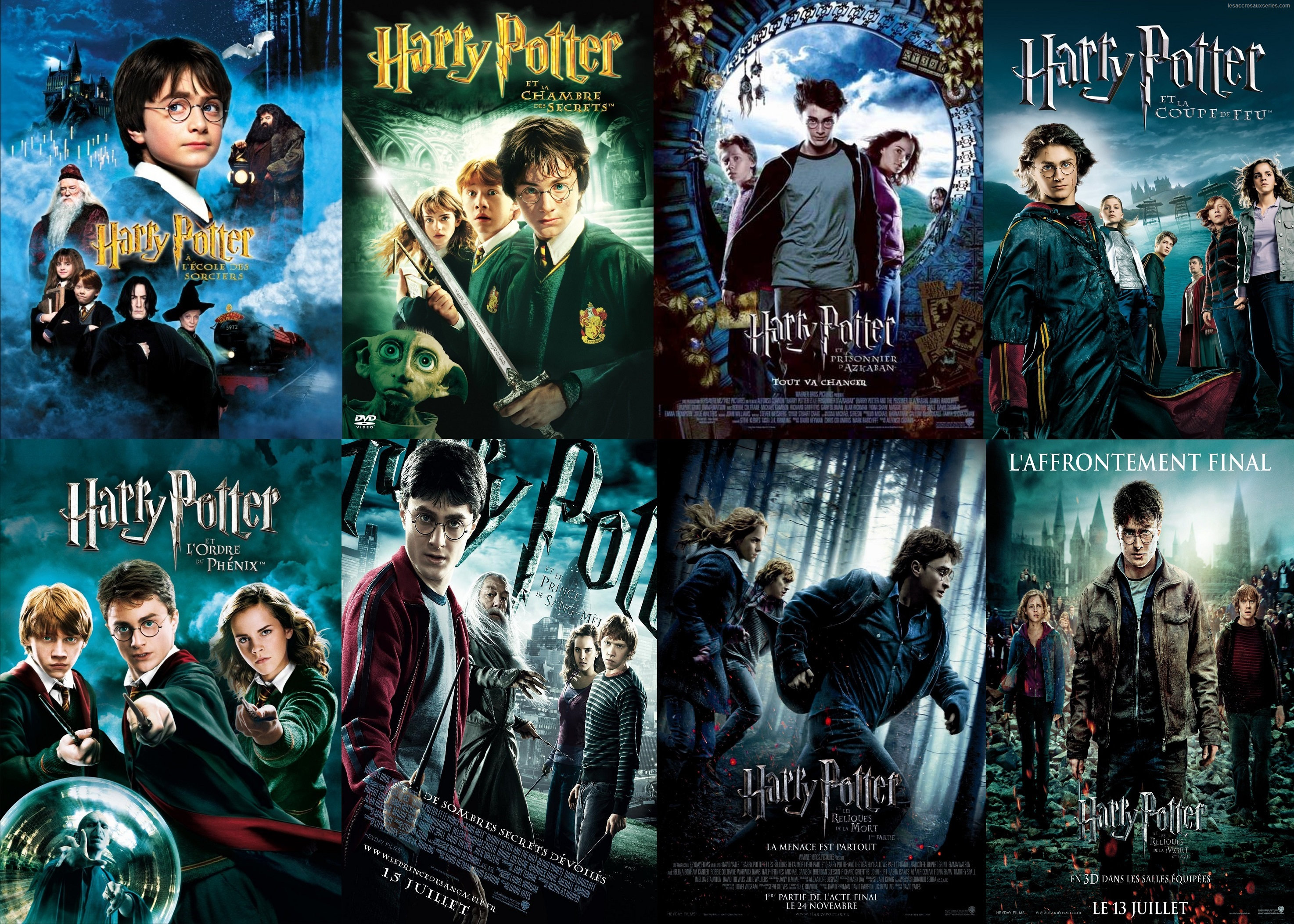 Harry Potter (intégrale) diffusés sur Canal + Family