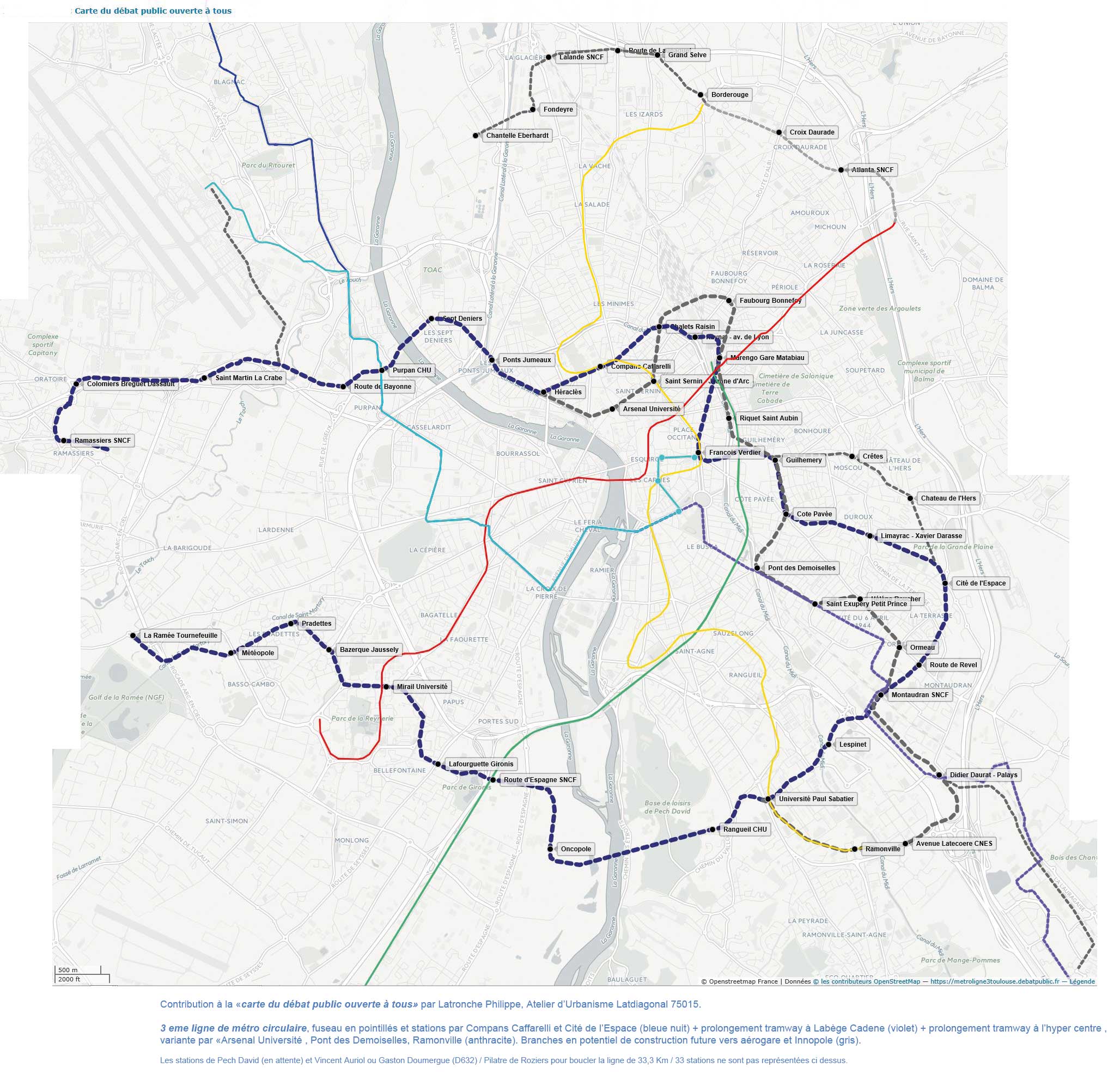 TOULOUSE Troisième ligne de métro Généralités