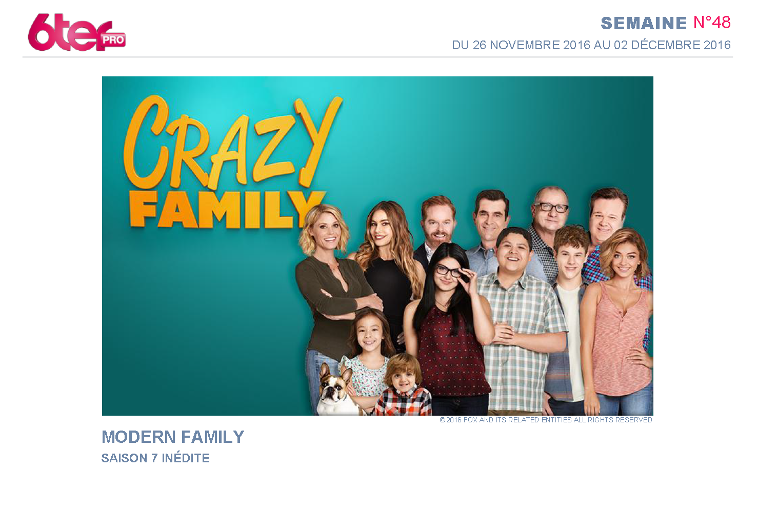 Modern Family (saison 7) diffusée sur 6ter