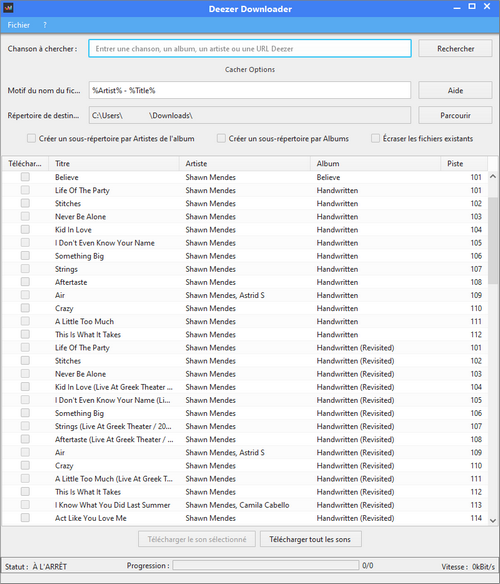 Telechargement DeezerDownloader3.2.3.jar Telechargements