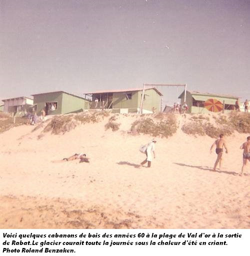 LE GLACIER DE LA PLAGE DE VAL D'OR A RABAT AUTREFOIS.