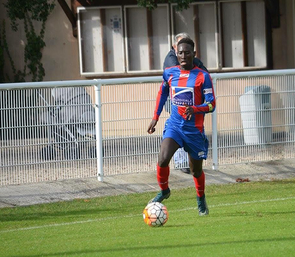 Ibrahima Ndione avec les U20 du Sénégal