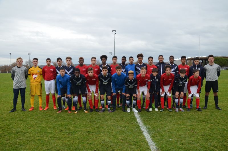 Cfa Girondins : Les U15 et U16 ont affronté le Pôle Espoir de Castelmaurou - Formation Girondins 