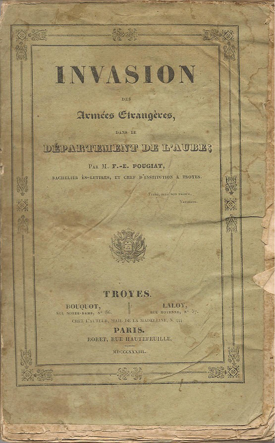 Les livres sur la Campagne de france de 1814 4nhk