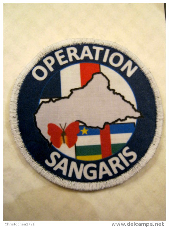 les ecussons de l'Operation Sangaris Nzbu