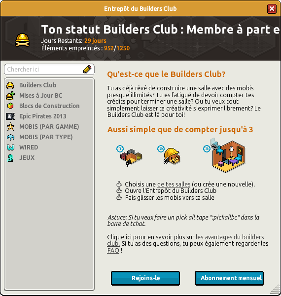 Test  Builders Club Qeic
