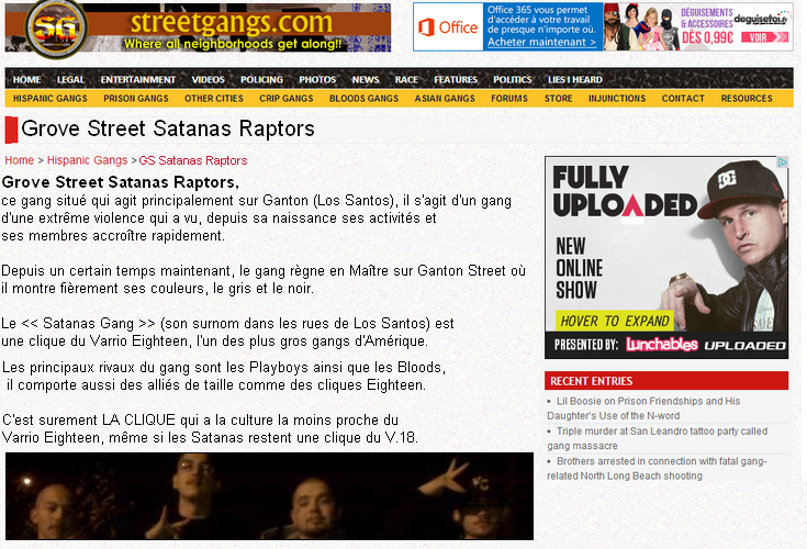 E/S Grove Street Satanas Raptors 18 (STS) Dlun