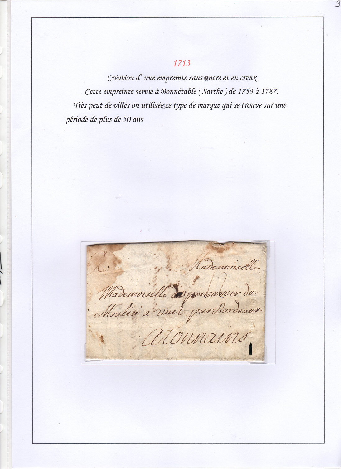 marques  postales et obliterations de France  Ildg