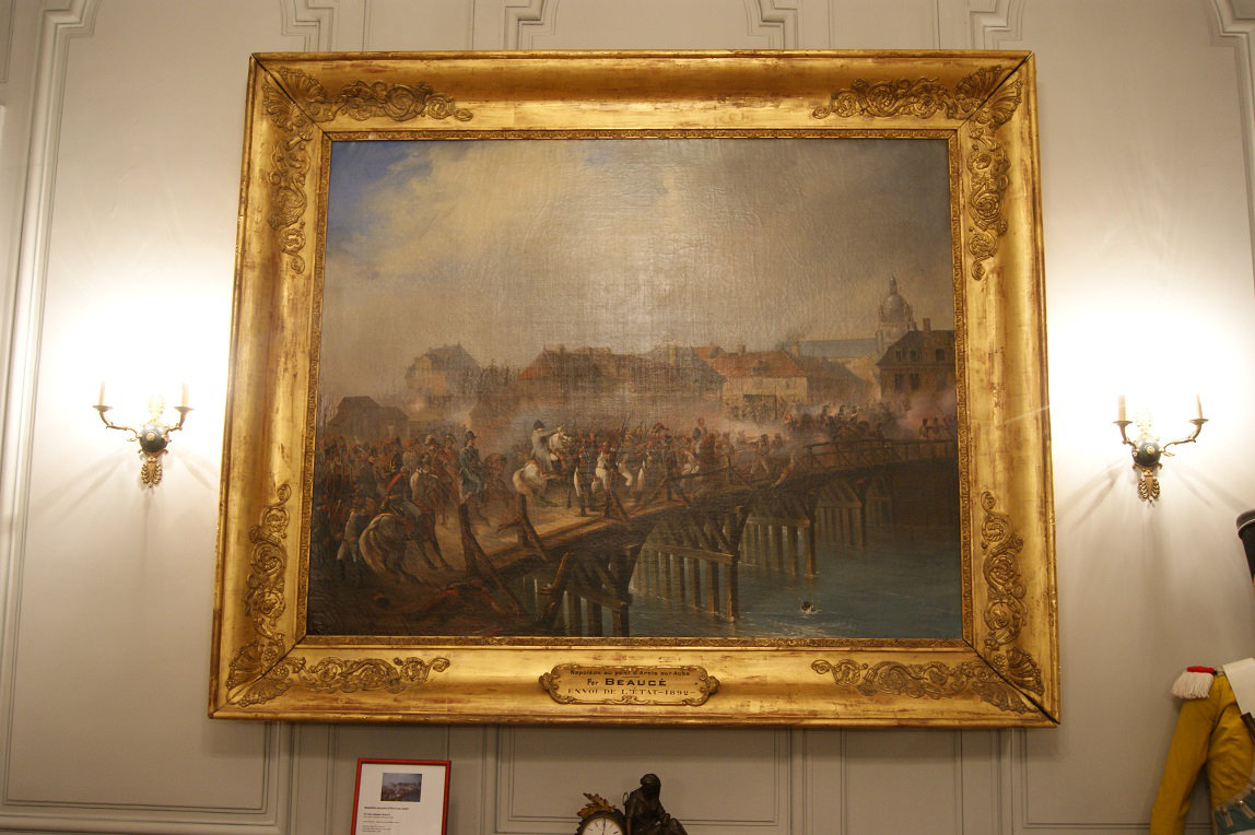 Le tableau "Napoléon à Arcis 1814" par Beaucé. Bo3e