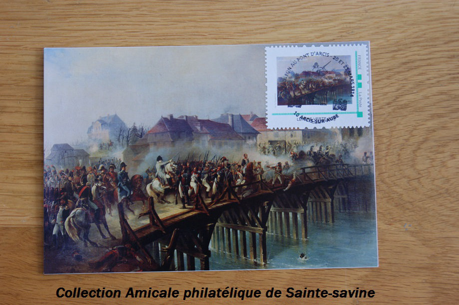 Souvenirs philatéliques de la bataille d'Arcis-sur-Aube en 1814 4x1u
