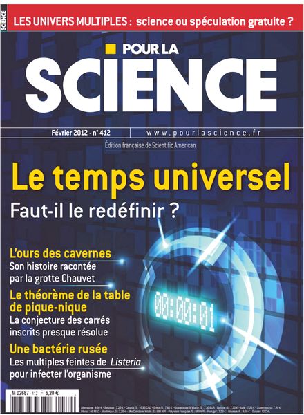 Pour la Science N°412 – Le temps universel Faut-il le redéfinir ? J226
