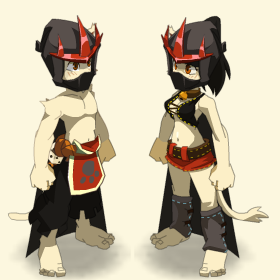 Code couleur écaflip femelle et male ninja noir R43d