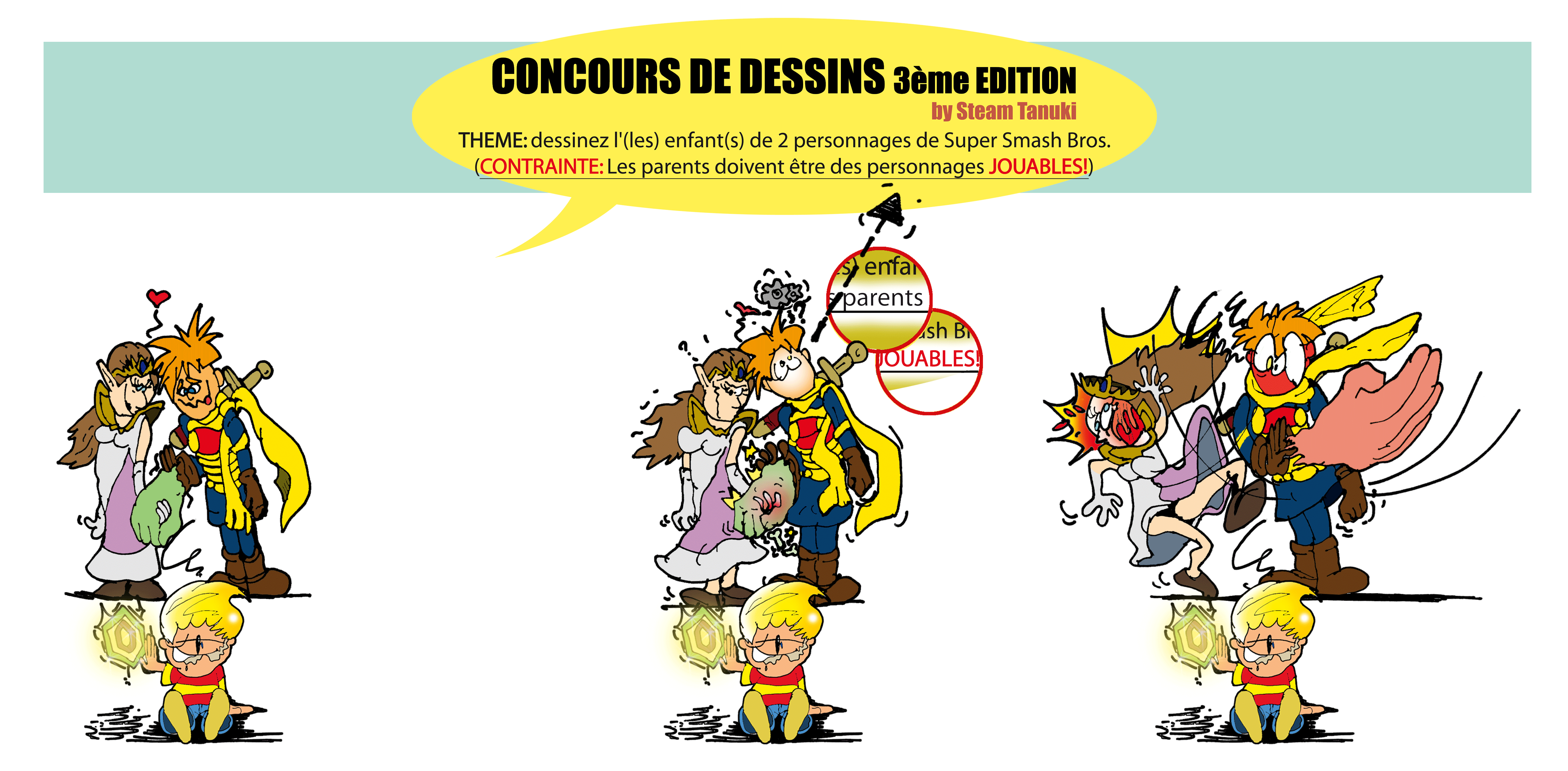 [Vote] Concours de dessins 3 - Thème "Enfants du Smash" Kr26