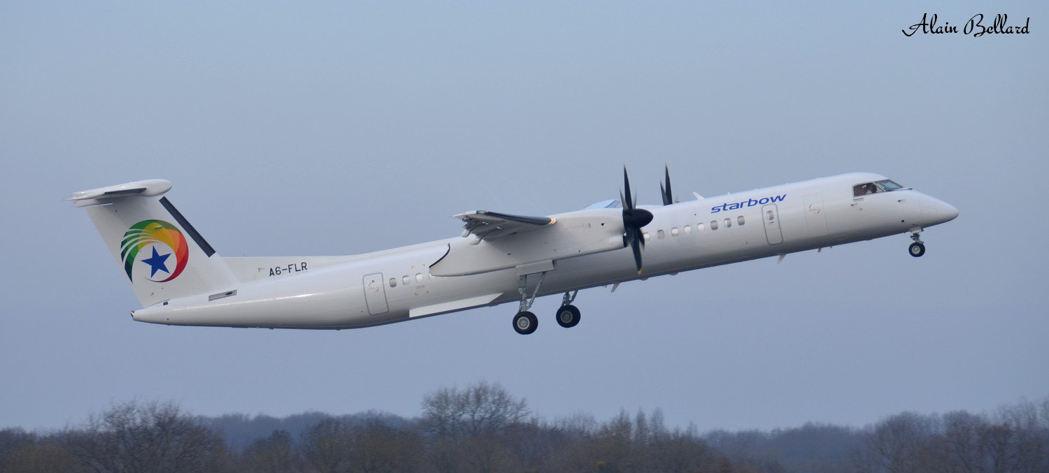 [03/02/2015] Dash8  (A6-FLR) Falcon Aviation Services Nhmw