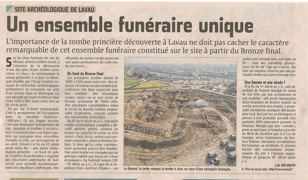 Découverte d'une tombe princière près de Troyes... Aesp