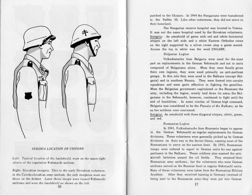 Documentation sur les volontaires étrangers dans l'armée allemande 6krp