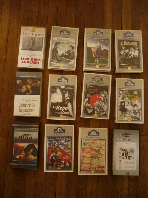 Lots de VHS Cinema Japonais et autre C66s