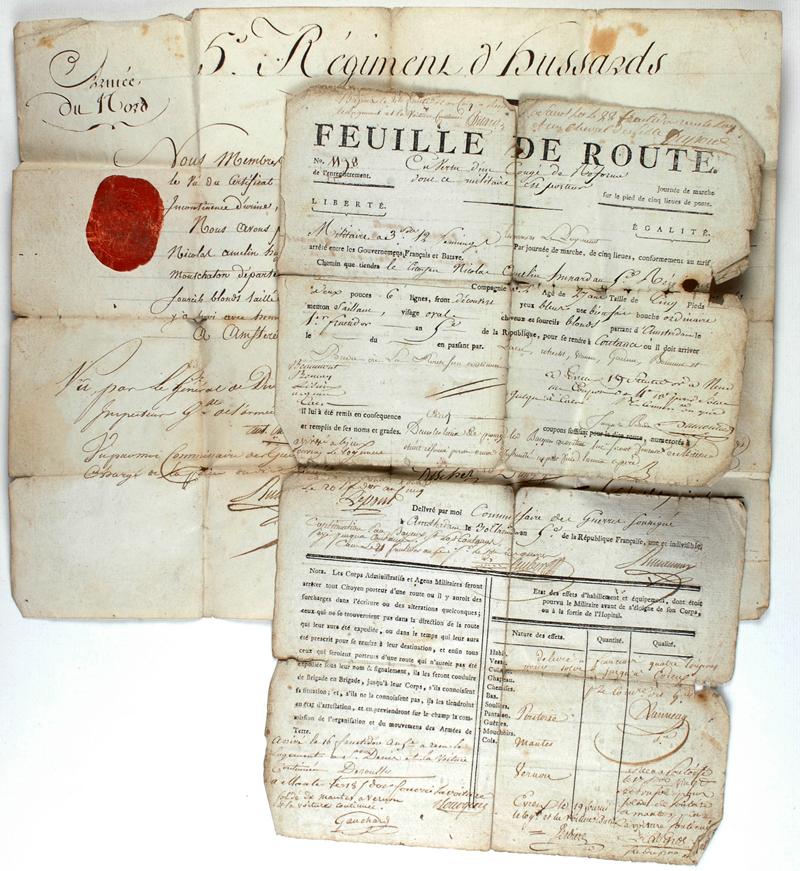 SABRETACHE 5ème REGIMENT de Hussards, TROISIÈME TYPE 1792-1794, REVOLUTION Q75c