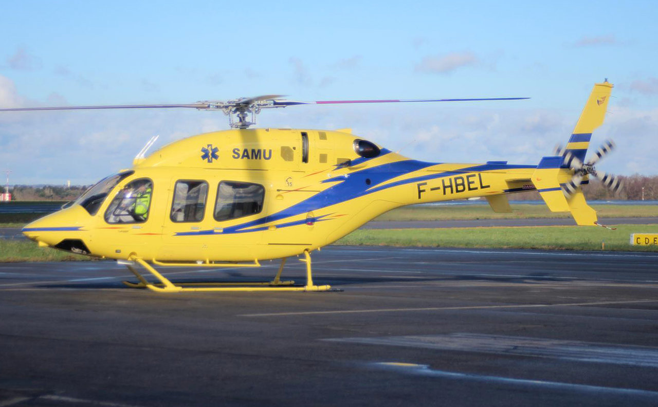 [20/12/2015] Bell429 (F-HBEL) Inaer helicopter: Un p'tit nouveau au SAMU44 !!! 266g