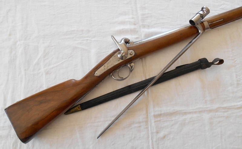 Fusil modèle 1842 T et baïonnette modèle 1847 NM 53jy