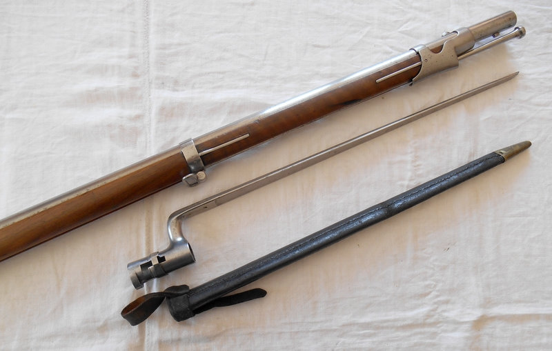 Fusil modèle 1842 T et baïonnette modèle 1847 NM Bw37