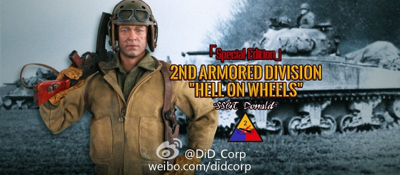 HELL on WHEELS - SSGT DONALD WWII US 2nd ARMORED DIVISION & Special Edition Mcnd