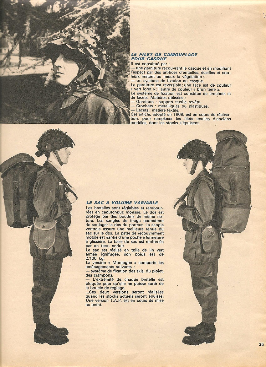 La nouvelle tenue, présentée en 1972, pour l armée de terre.... Pwdh