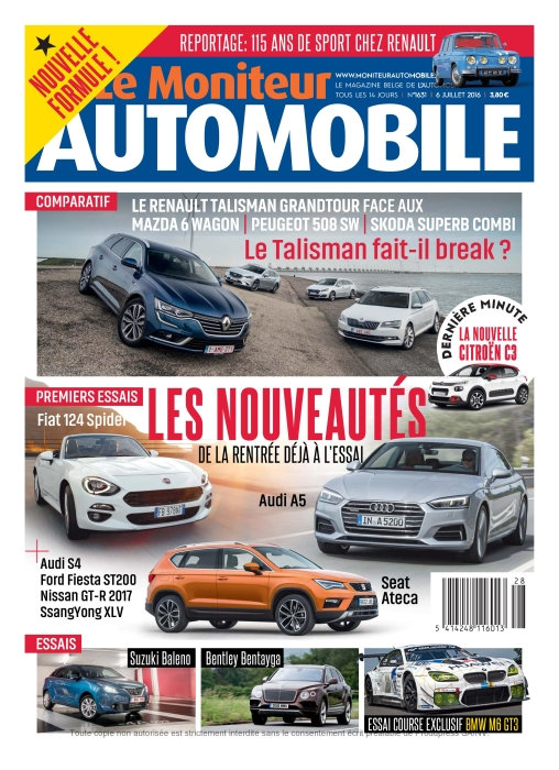 Le Moniteur Automobile N°1631 - 6 Juillet 2016 