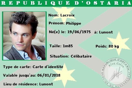 Philippe Lacroix - Carte d'identité Cbdi