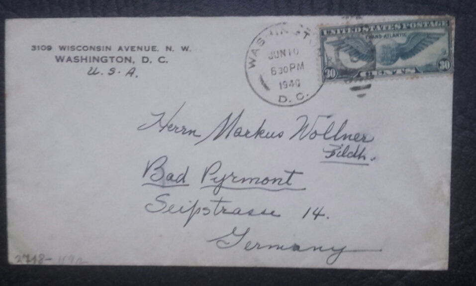 Ma collection de lettres affranchies avec le timbre US C24 Transatlantic  Tf7f