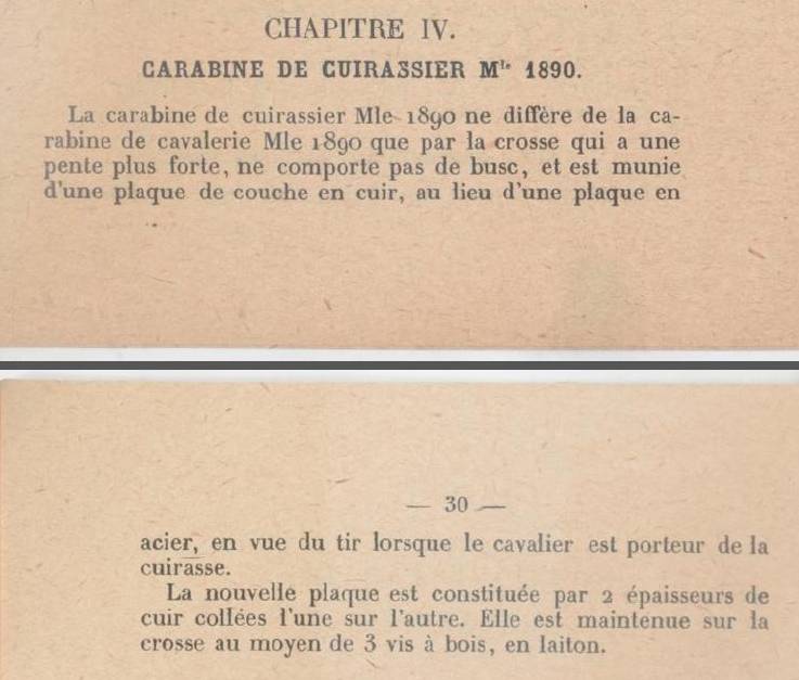 Mousqueton de gendarmerie 1890 Khtf