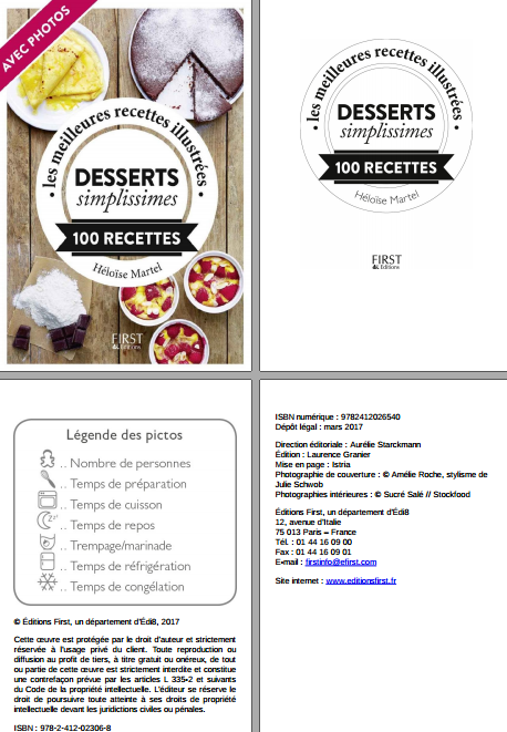 Desserts simplissimes 100 recettes.