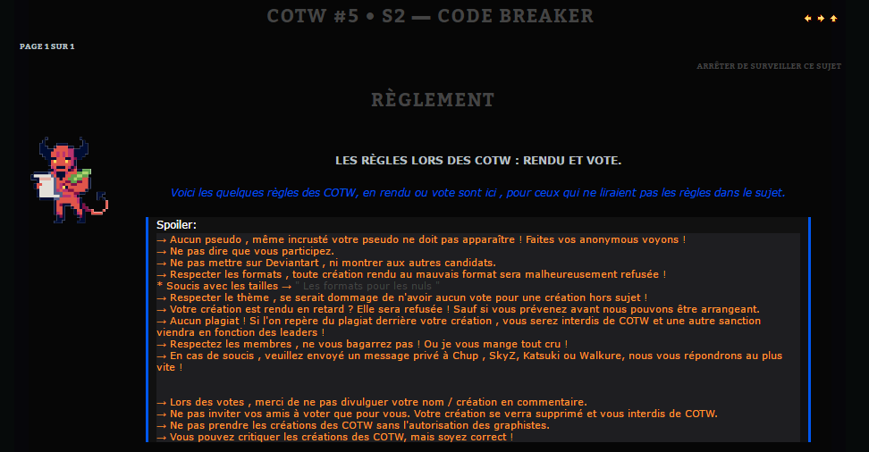 COTW #5 • S2 ▬ Code BREAKER Qrut