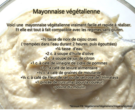 Mayonnaise végétalienne 2yi4