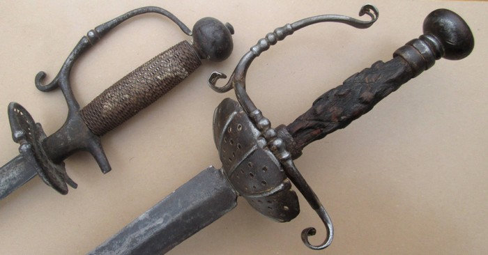Une forte épée à coquille du temps de Louis XIII Orw7