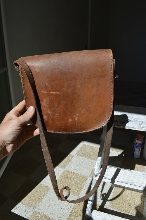 HOMMES CUIR NATURELLEMENT Fauve Vintage Mallette Sacoche PC Portable Bandoulière EUR 35,88