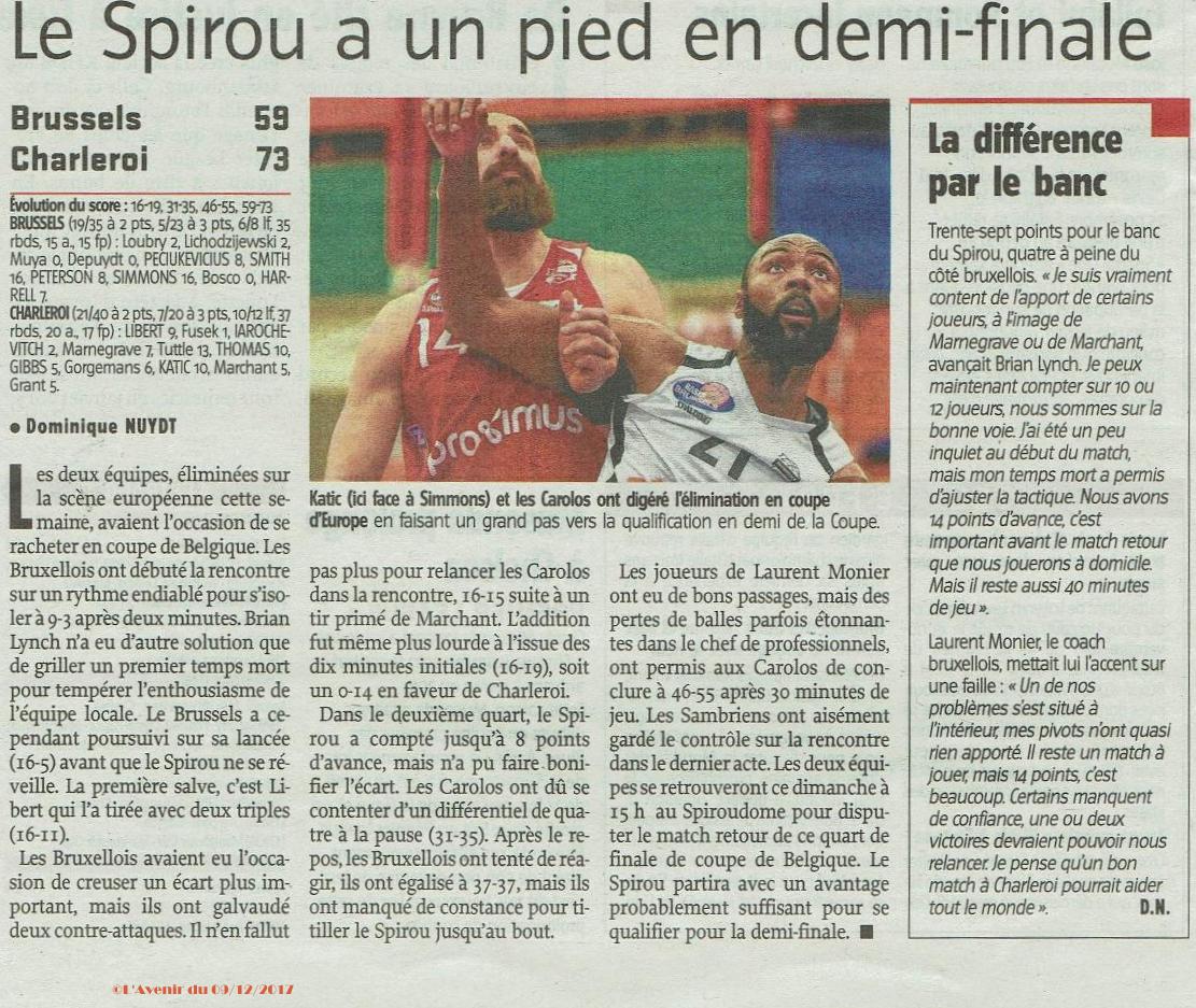 Coupe Brussels-Spirou  Shmq