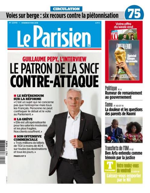 Le Parisien & Le Parisien Magazine Du Vendredi 11 Mai 2018