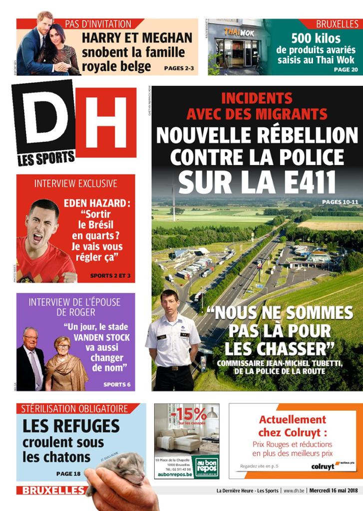 La Dernière Heure (2 Editions) Du Mercredi 16 Mai 2018