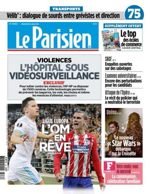 Le Parisien Mercredi 16 Mai 2018