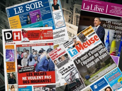 Pack journaux Belges Du Samedi 31 Août 2019