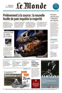 Le Monde Du Mercredi 6 2018