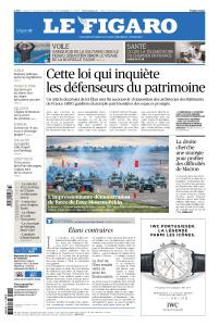 Le Figaro du Samedi 15 et Dimanche16 Septembre 2018