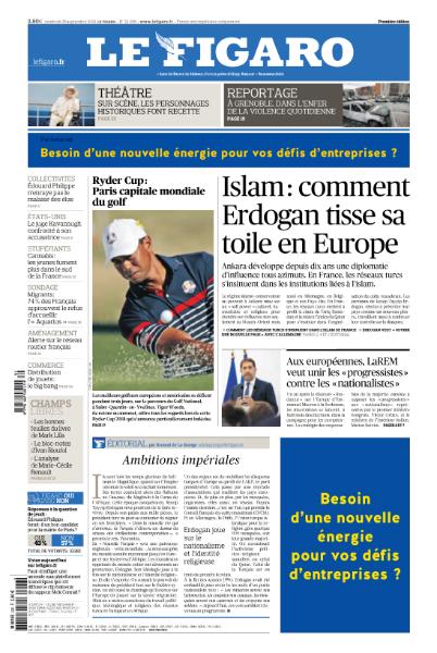 Le Figaro Du Vendredi 28 Septembre 2018